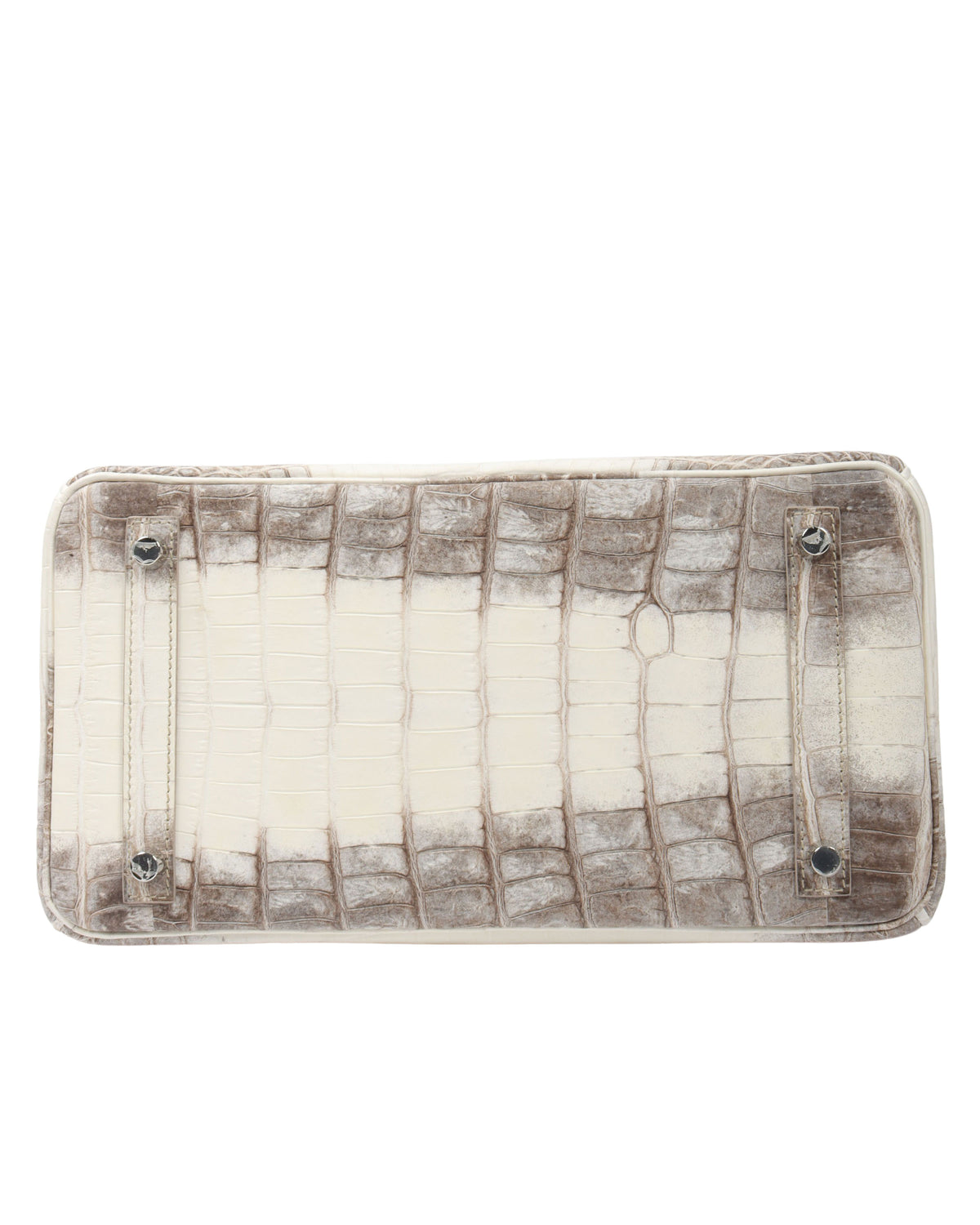 Birkin Himalayan Crocodile Matte 30 White/Brown