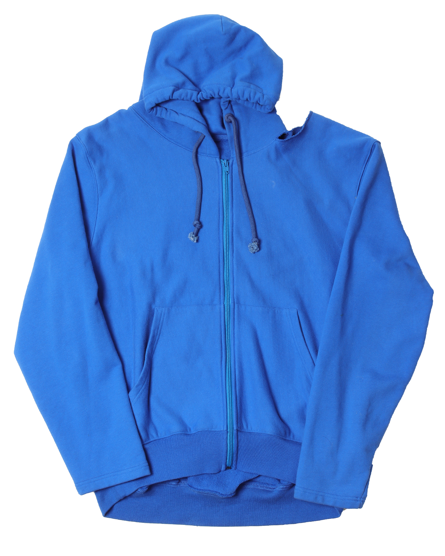 Champion Cut Shoulder Zip Up Hoodie