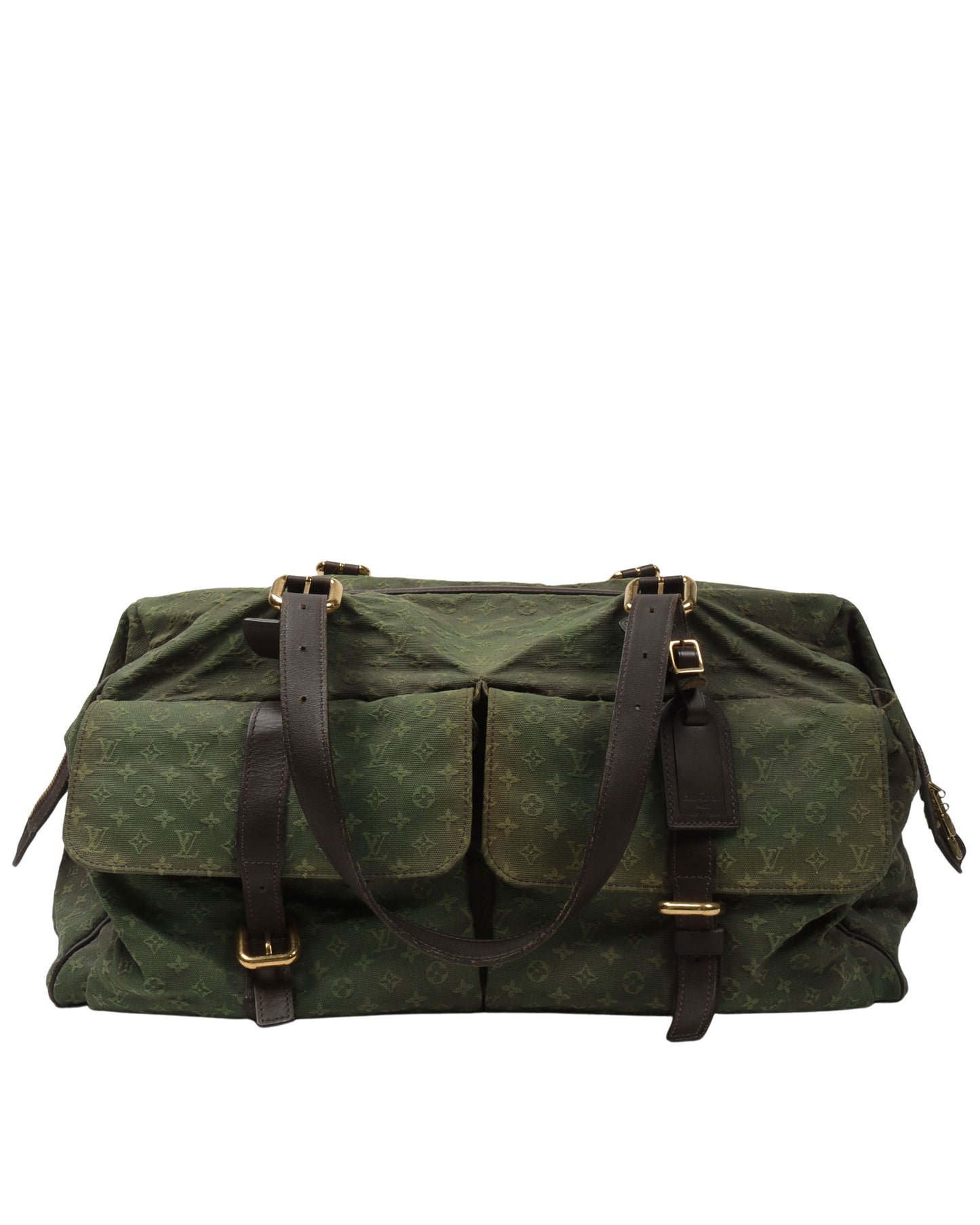 Vintage Green Duffle Bag