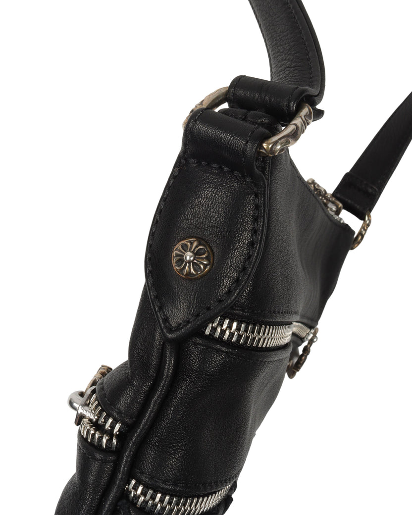 Cross Patch Leather Bag