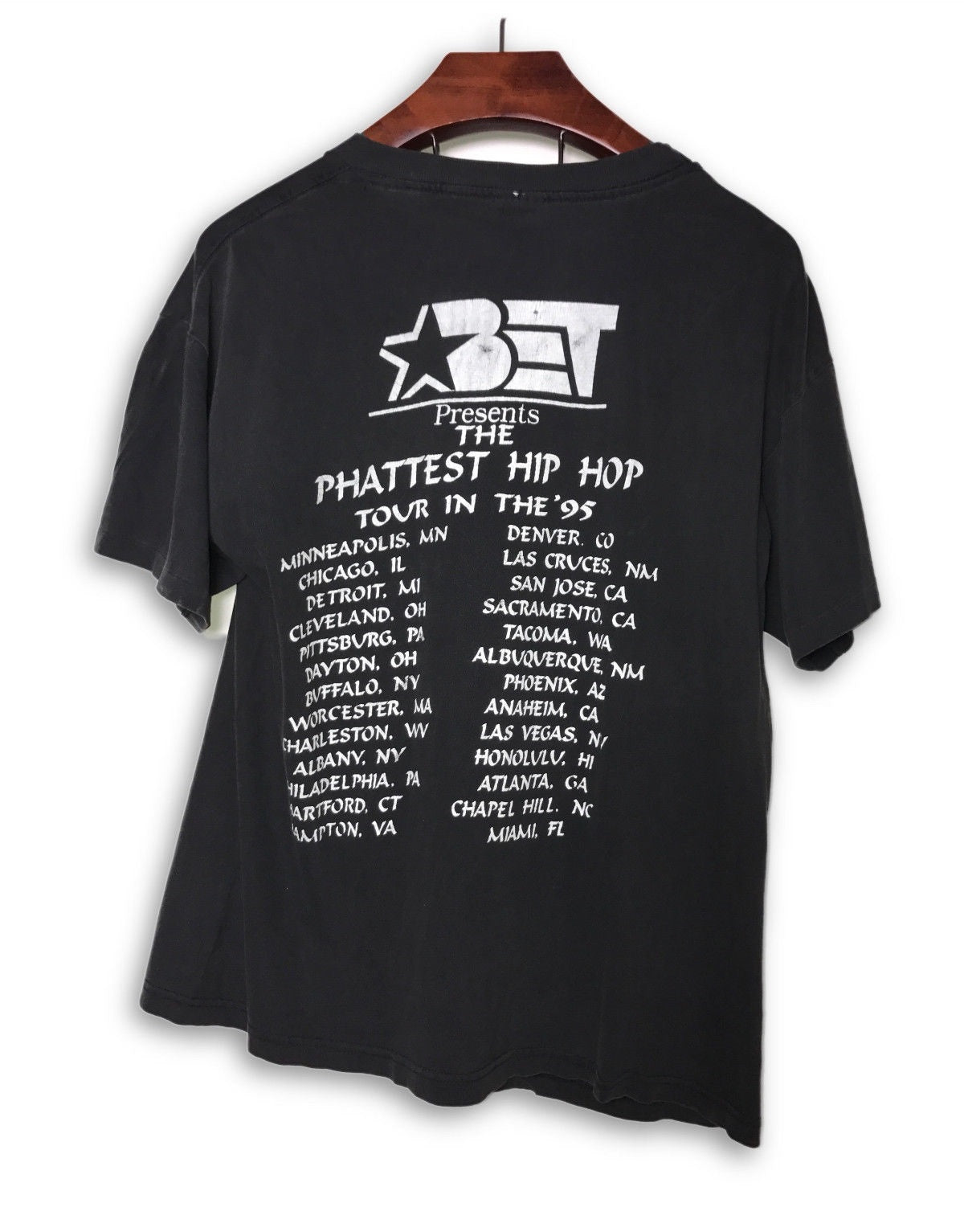BET The Phattest Hip Hop Tour 1995 Vintage T-Shirt