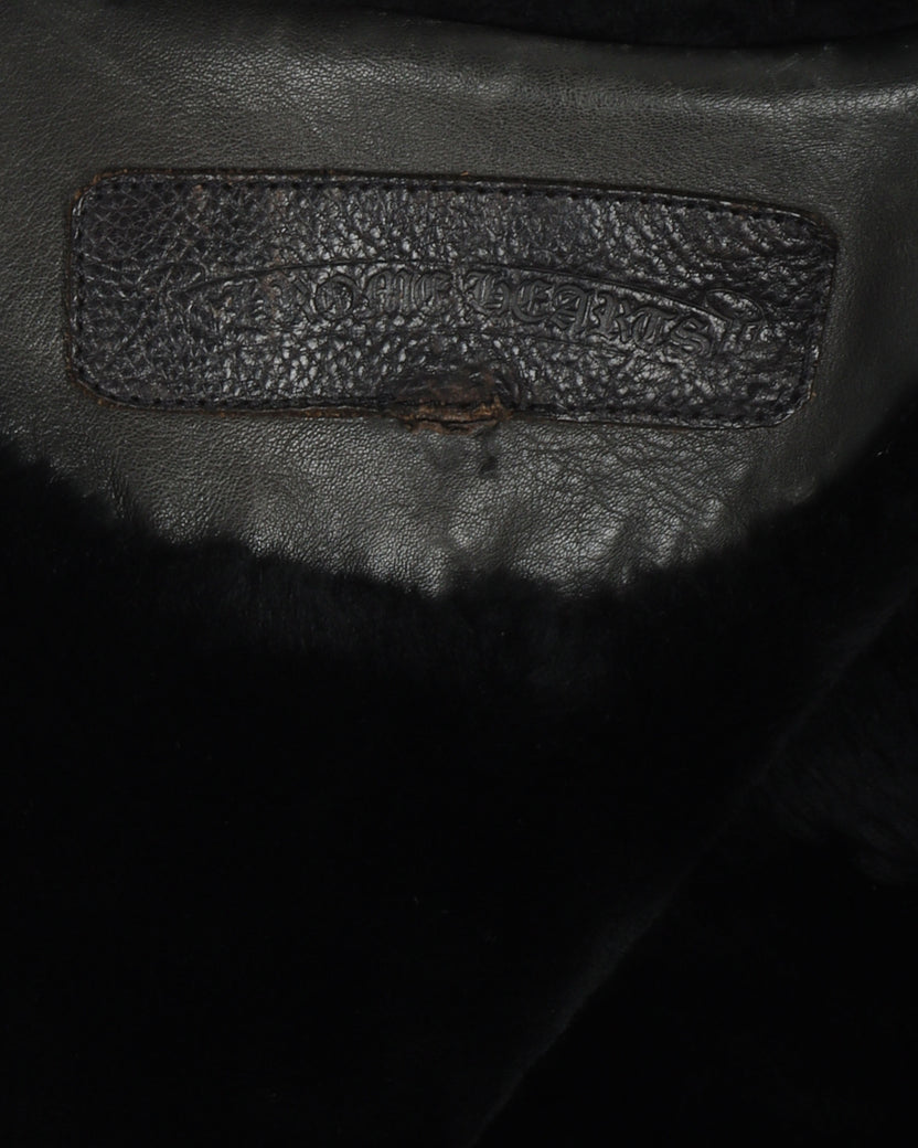 Cher's Custom Shearling Leather Bomber Jacket