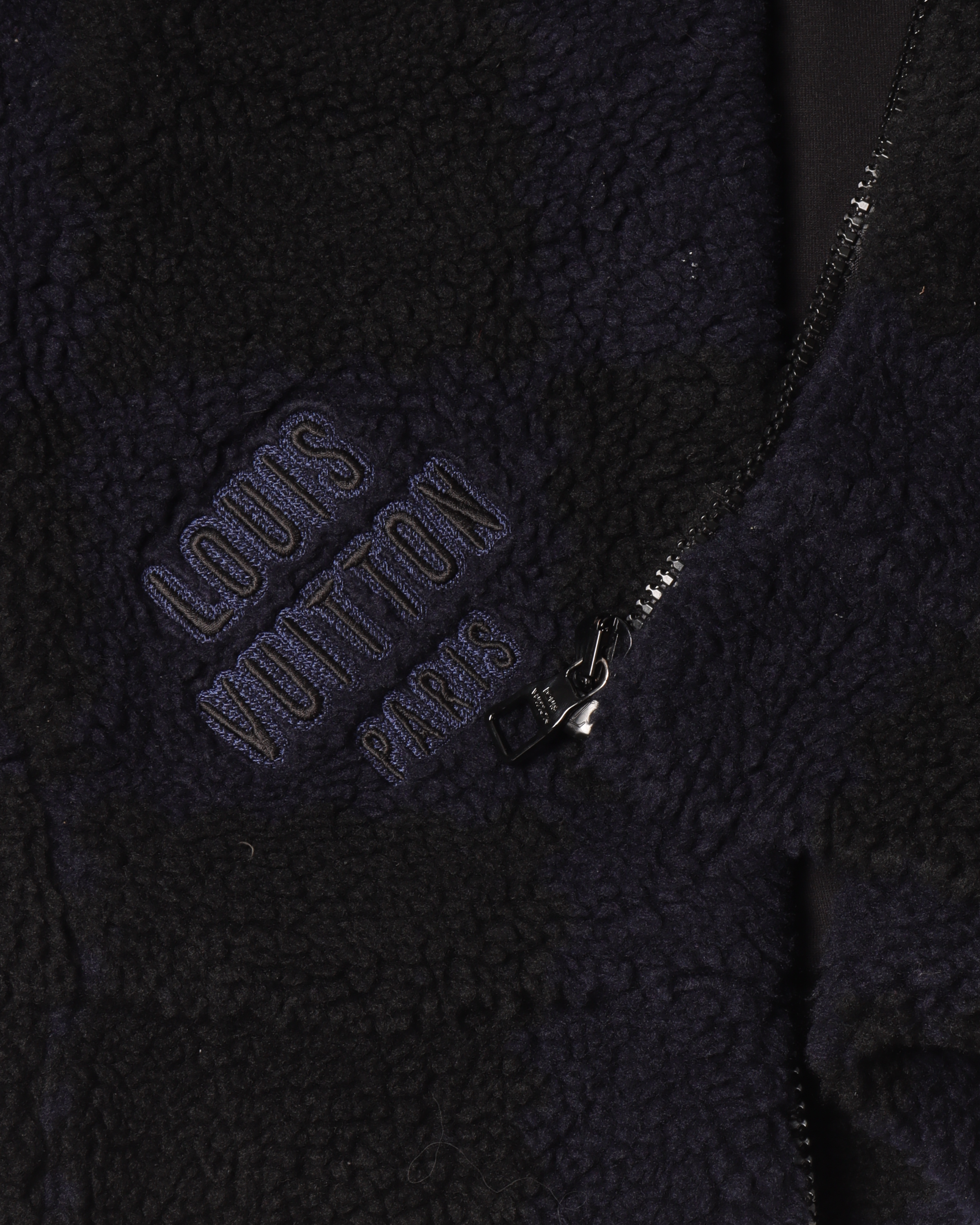 Louis Vuitton Black Monogram Sherpa Fleece Jacket