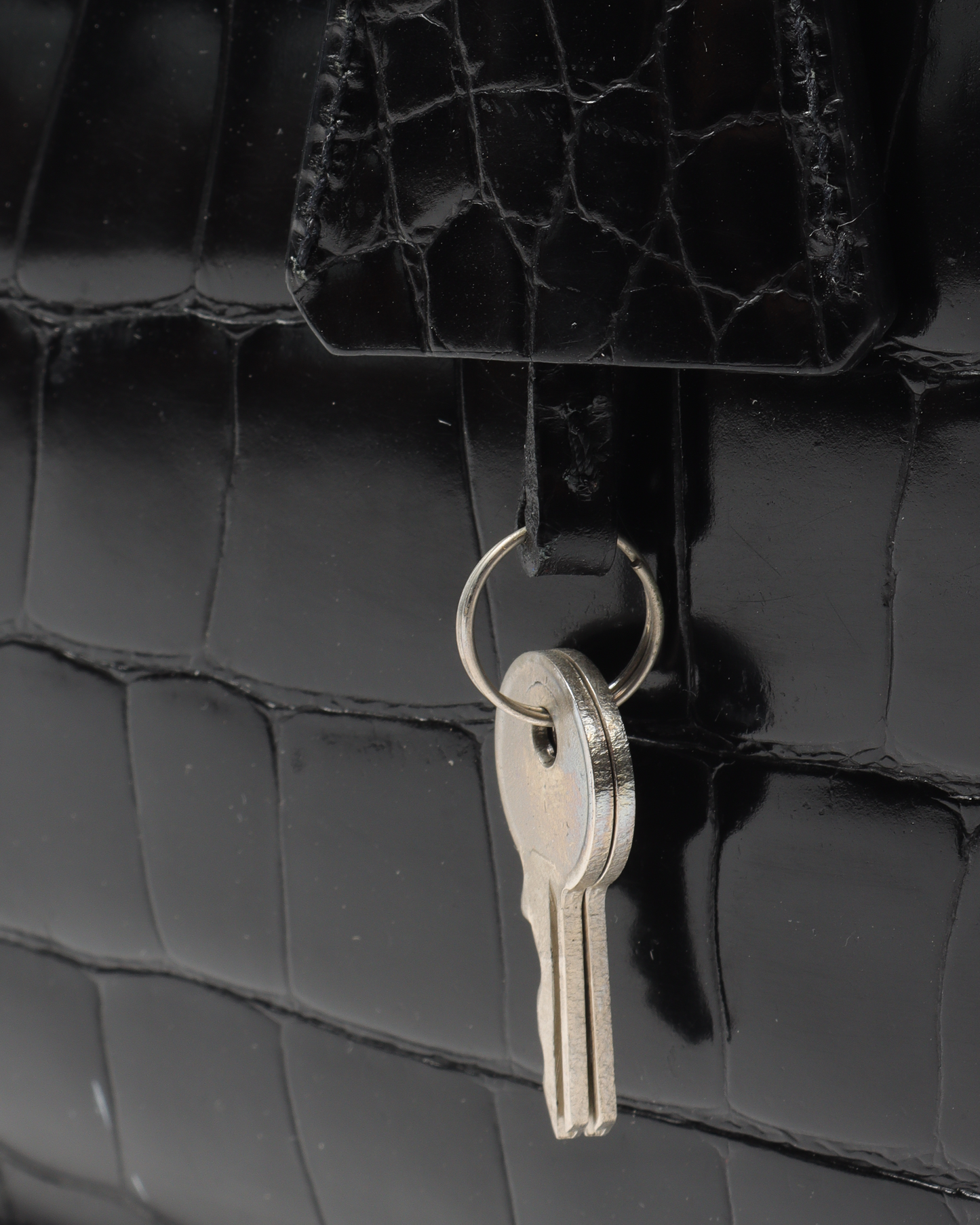 Vintage Embossed Crocodile Effect Bag