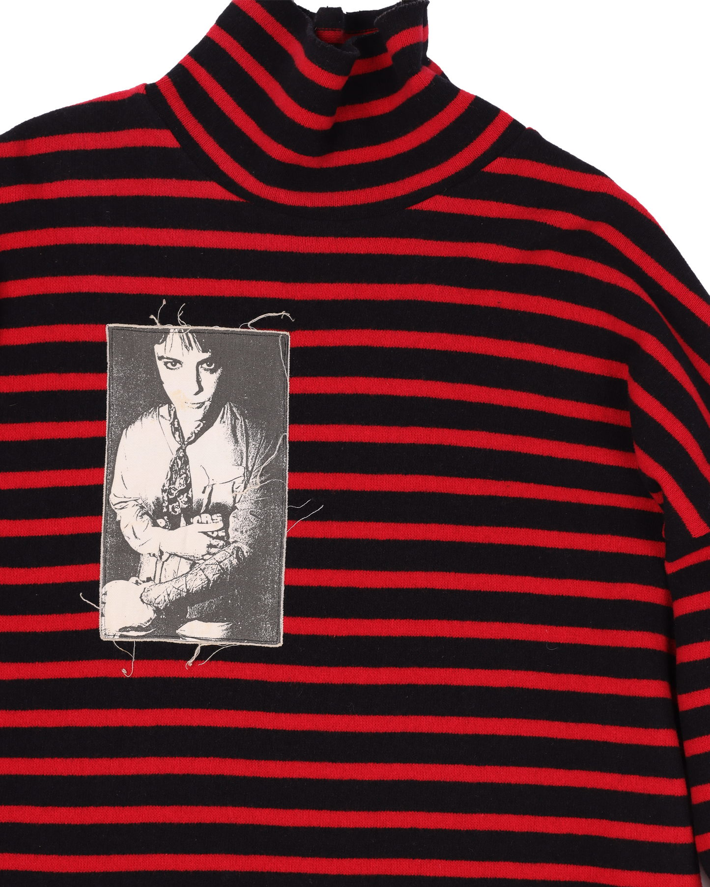 AW 2001 Riot Riot Riot Patched Sweater