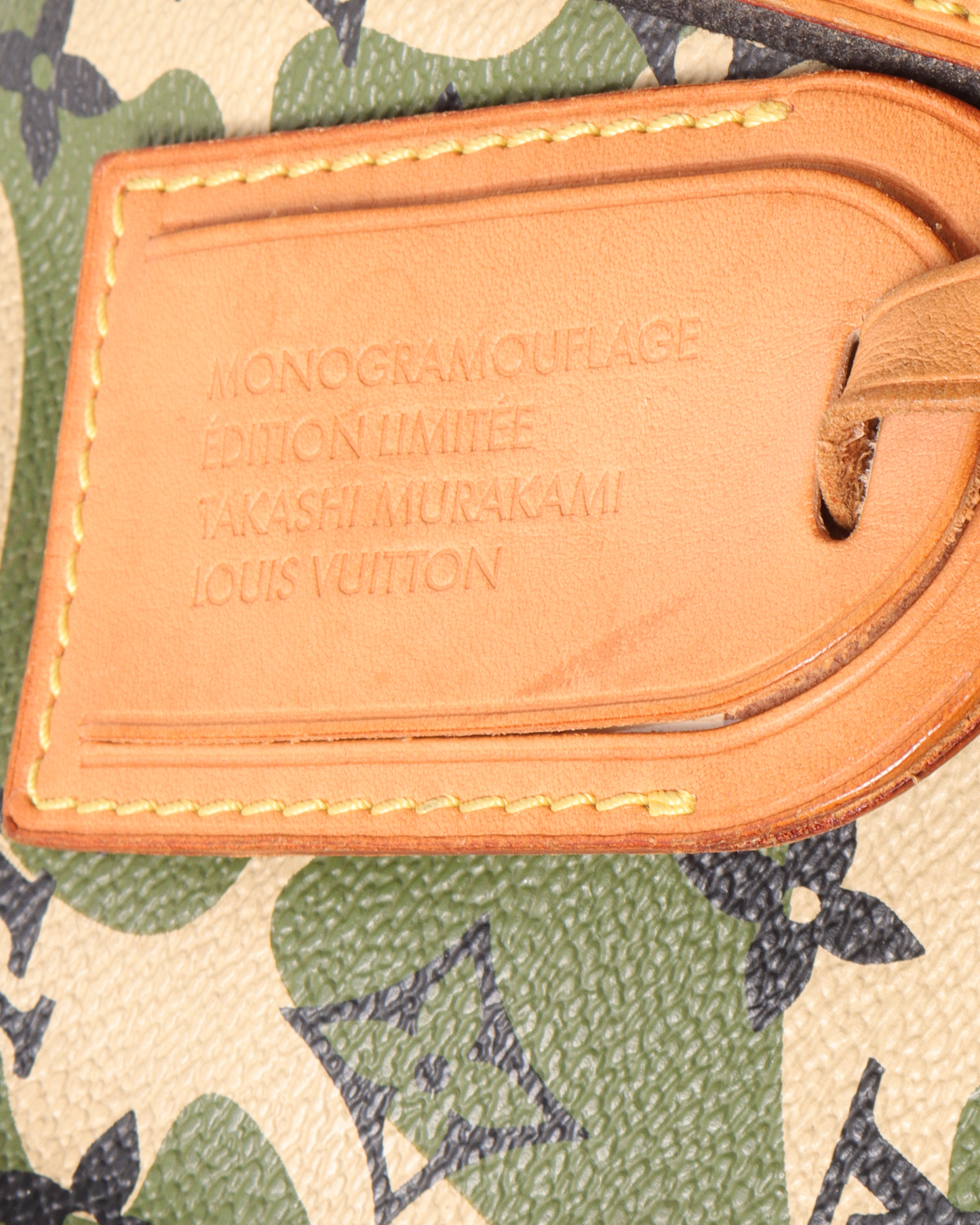 Takashi Murakami Keepall Bandouliere Monogramouflage 55 Green