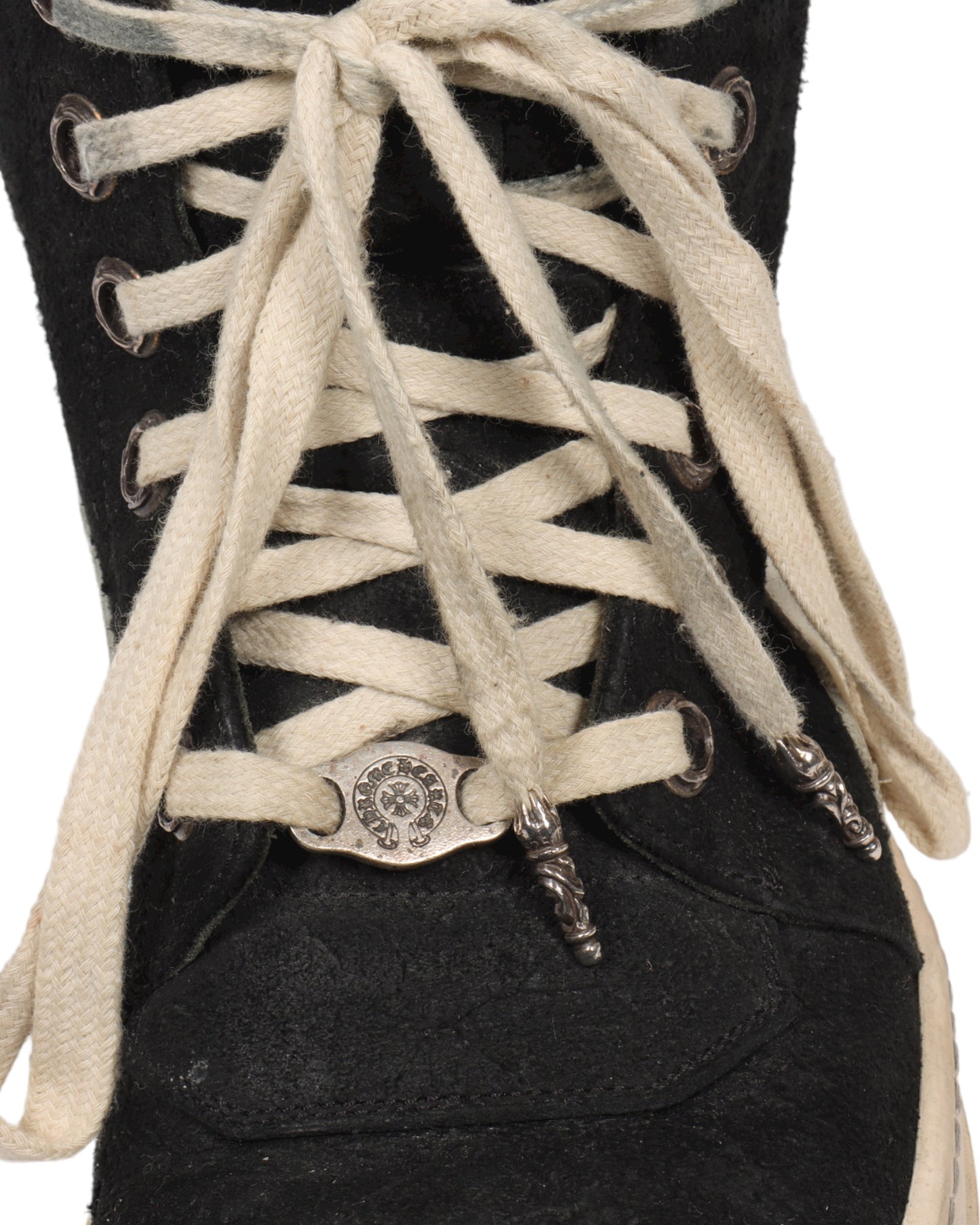 Rick Owens Embellished Suede Geobasket Sneakers