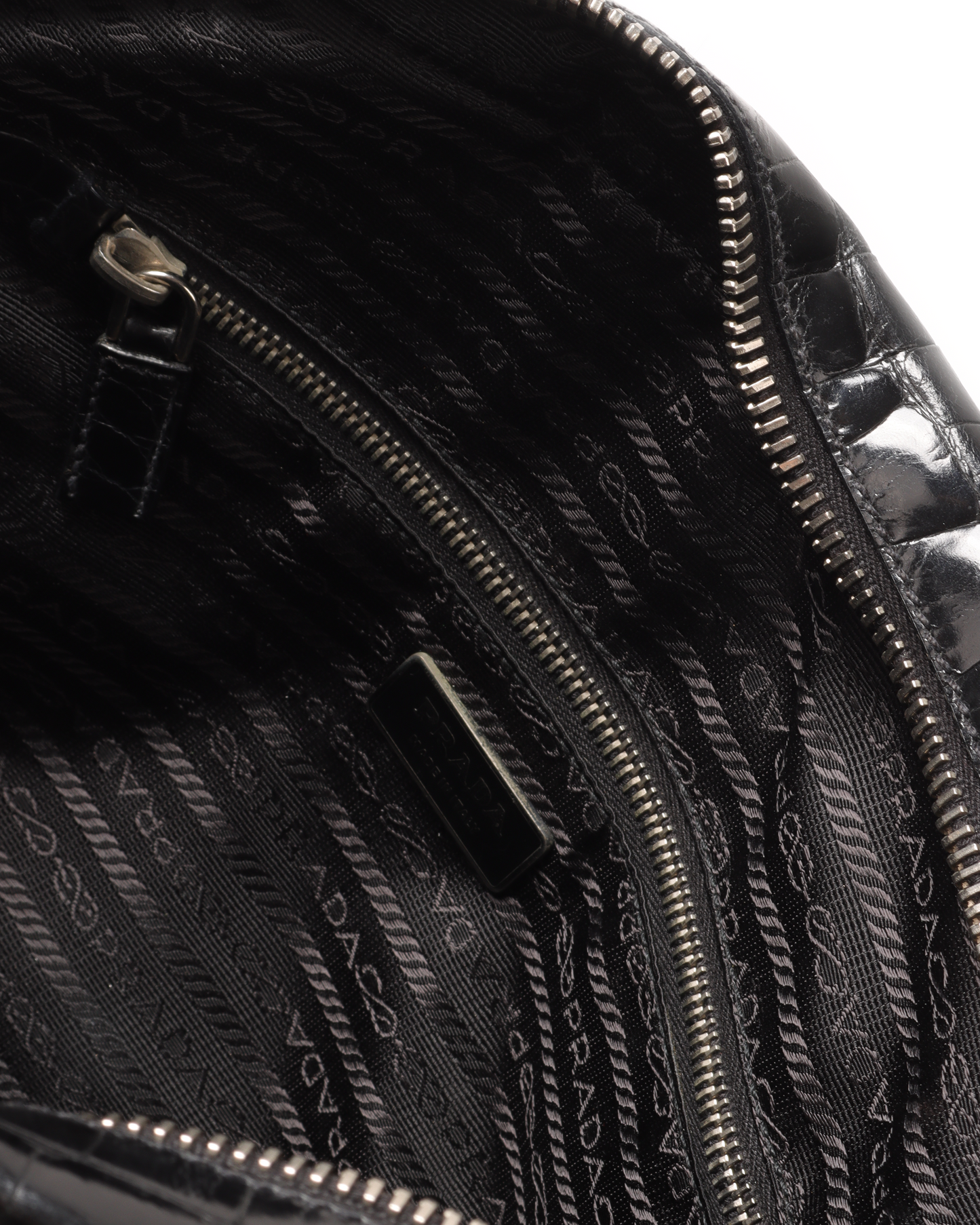 Vintage Embossed Crocodile Effect Bag