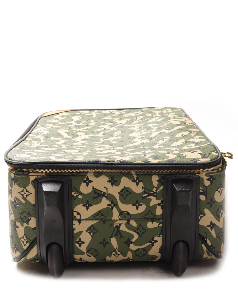 LOUIS VUITTON Monogram Camouflage Pegase 60 Gold Buckle Luggage Green –  Brand Off Hong Kong Online Store