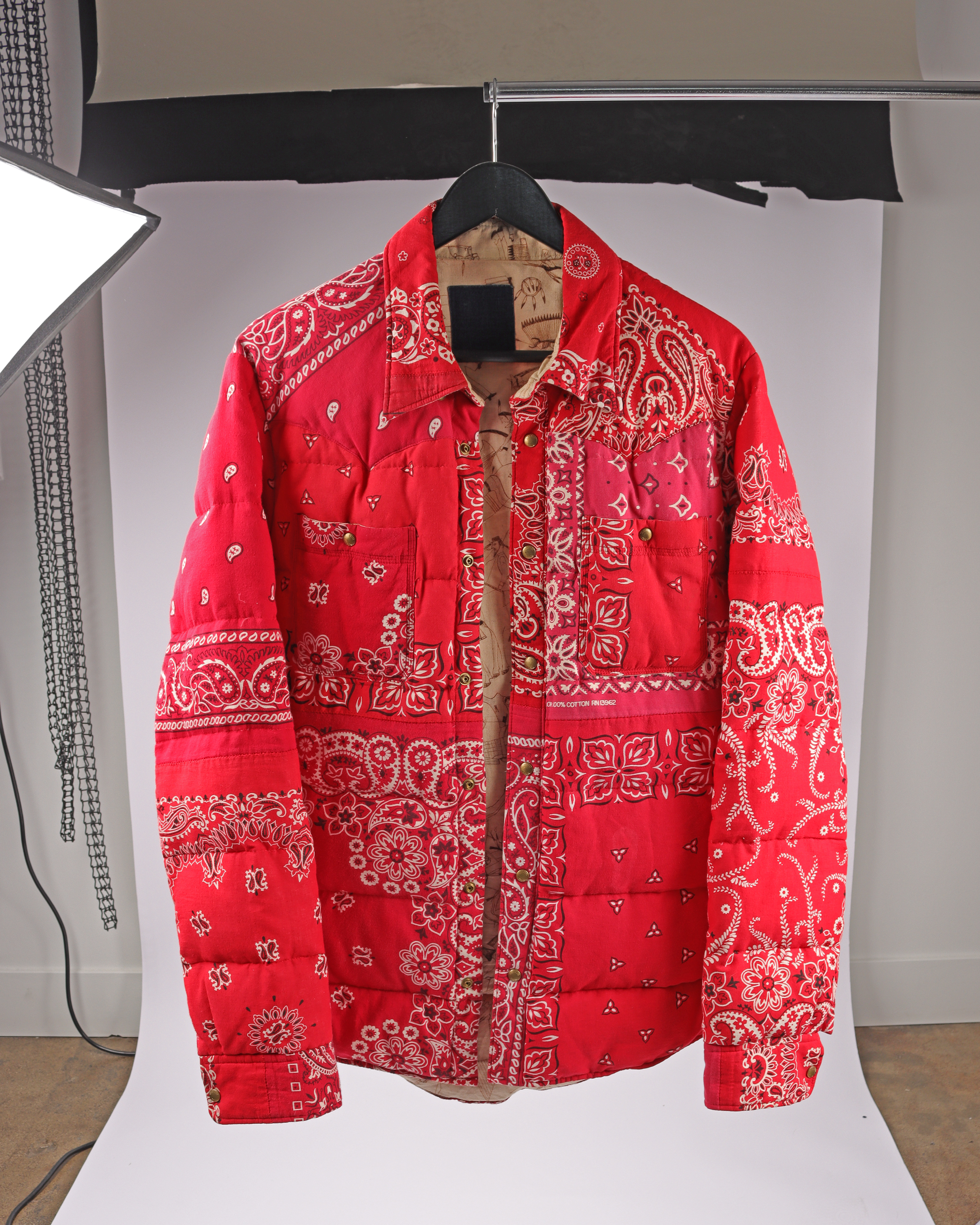 Visvim F W 2012 Red Bandana Kerchief Down Jacket