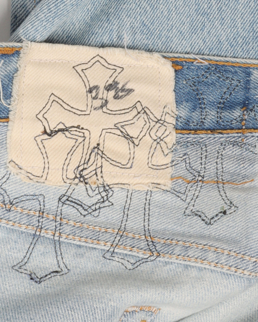 Gallery Dept. La Flare Levi's Cemetery Cross Patch Denim