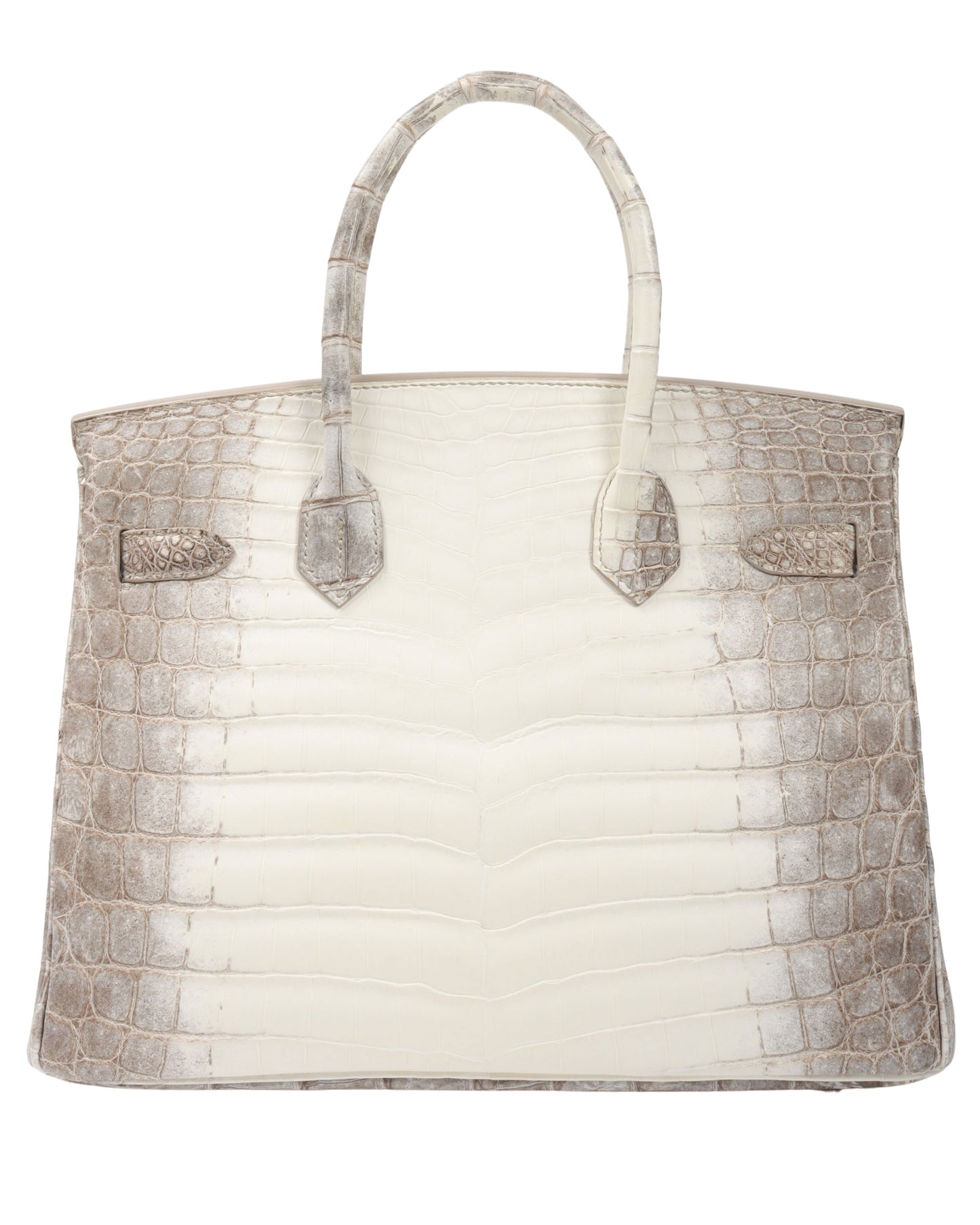 Birkin Himalayan Crocodile Matte 30 White/Brown