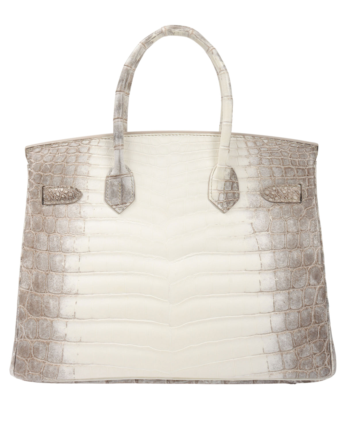Birkin Himalayan Crocodile Matte 30 White/Brown