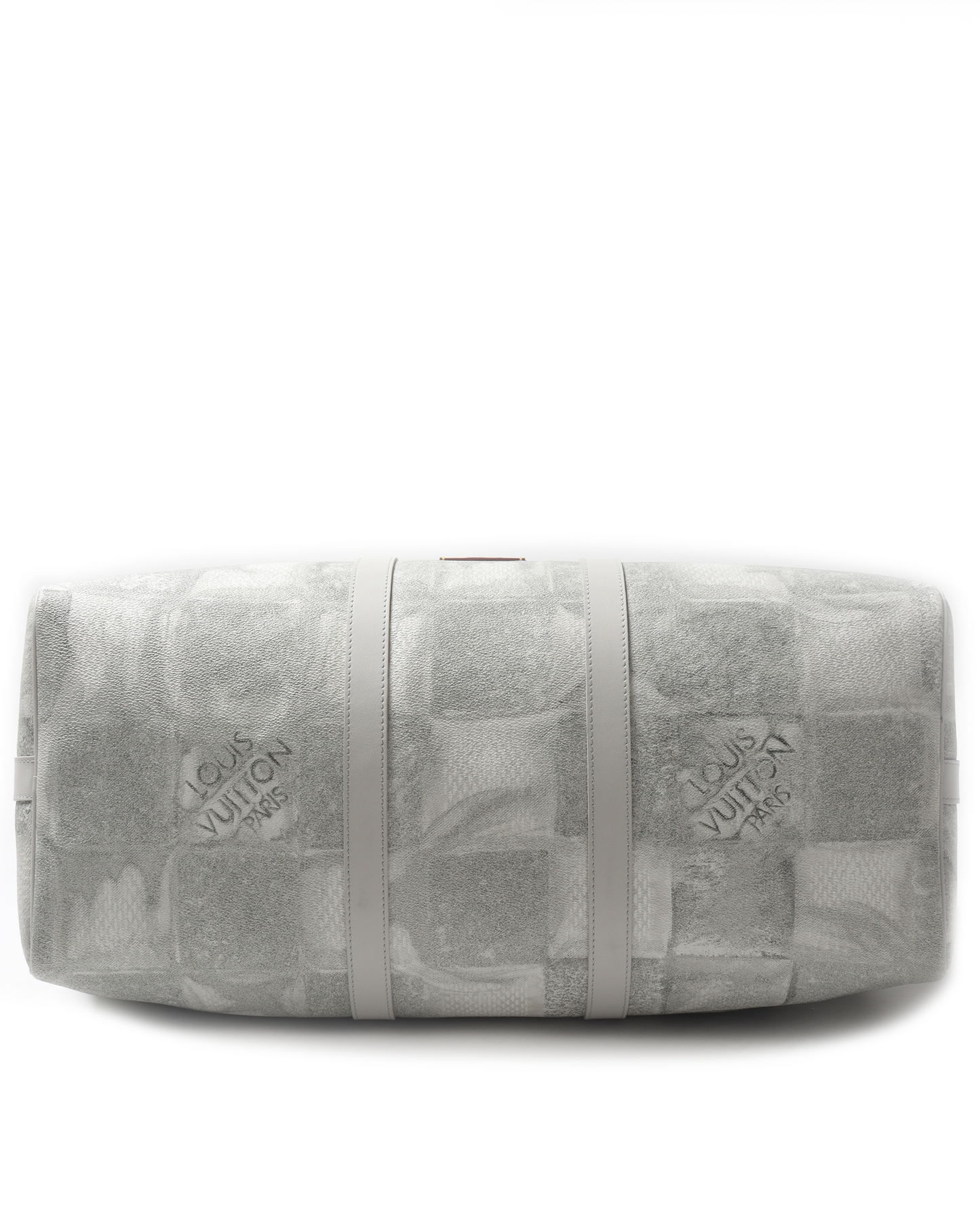White Damier Salt Duffle Bag