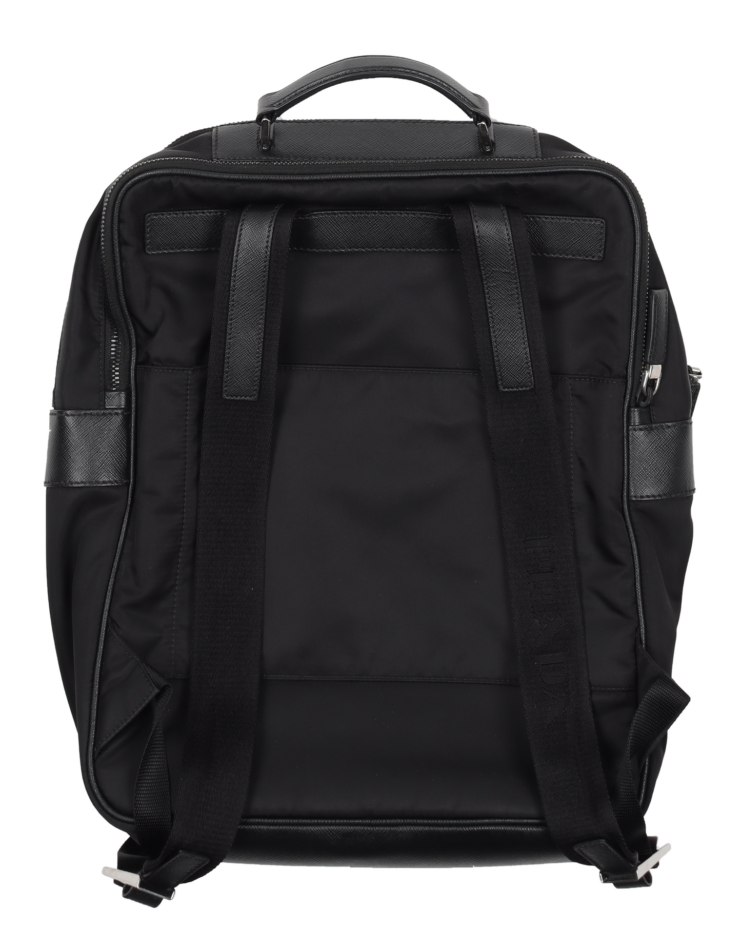 Nylon & Saffiano Leather Backpack