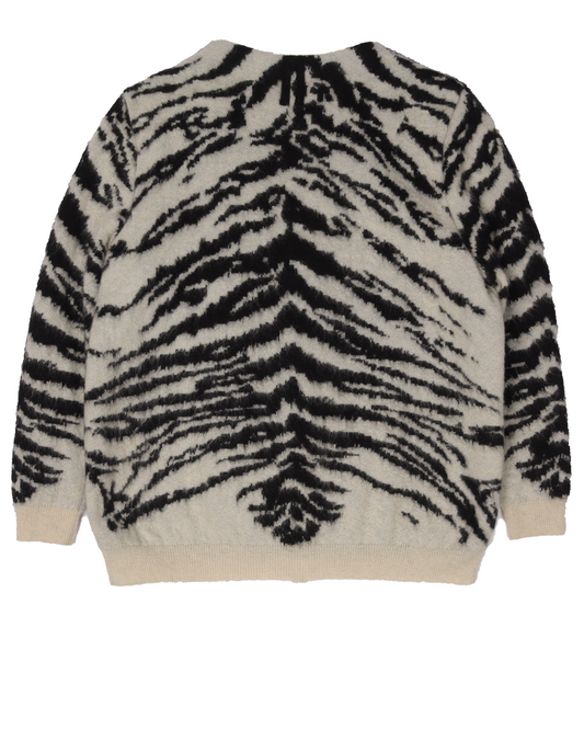 Zebra Jacquard Cardigan