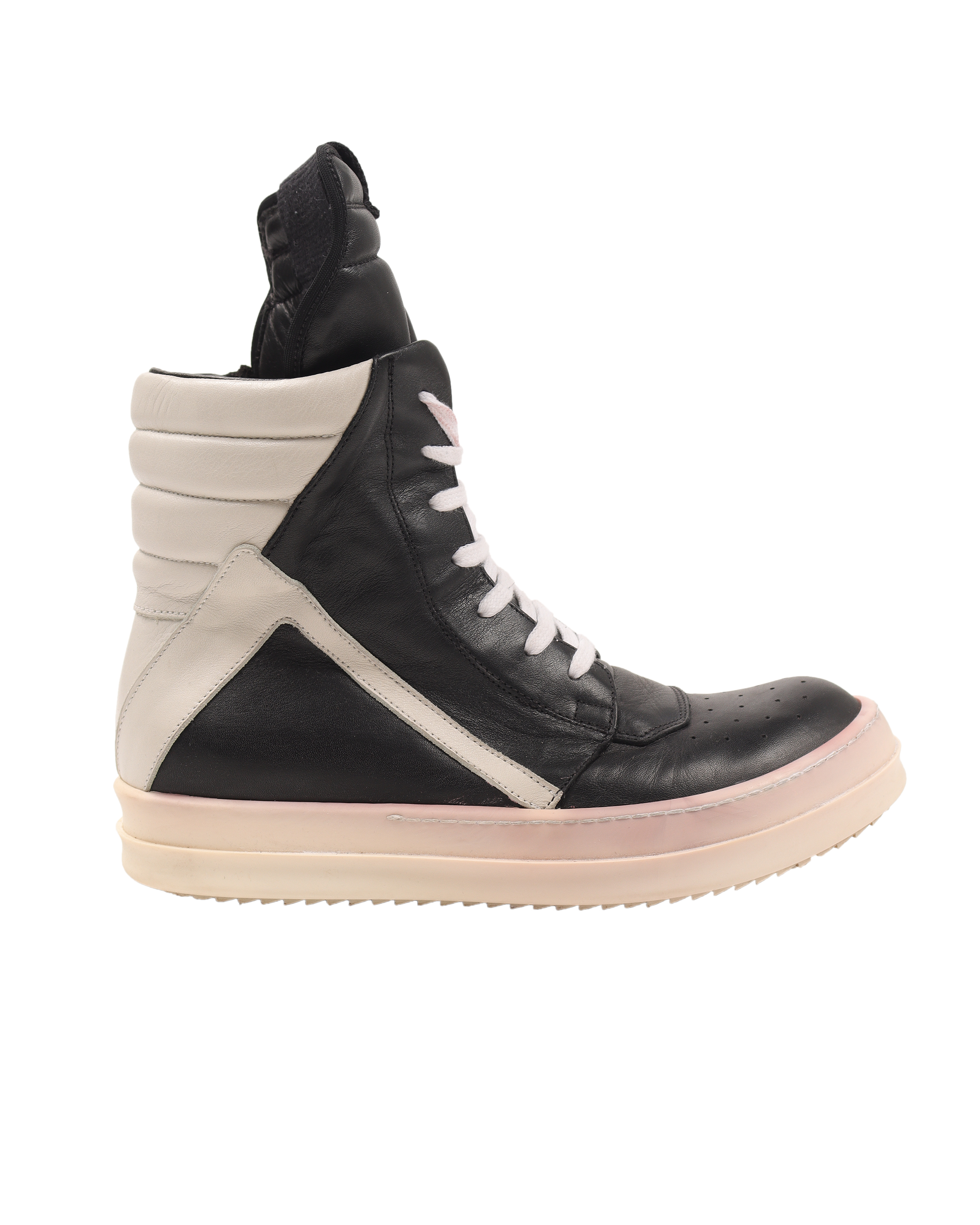 Black & Off-White Geobasket High Sneakers
