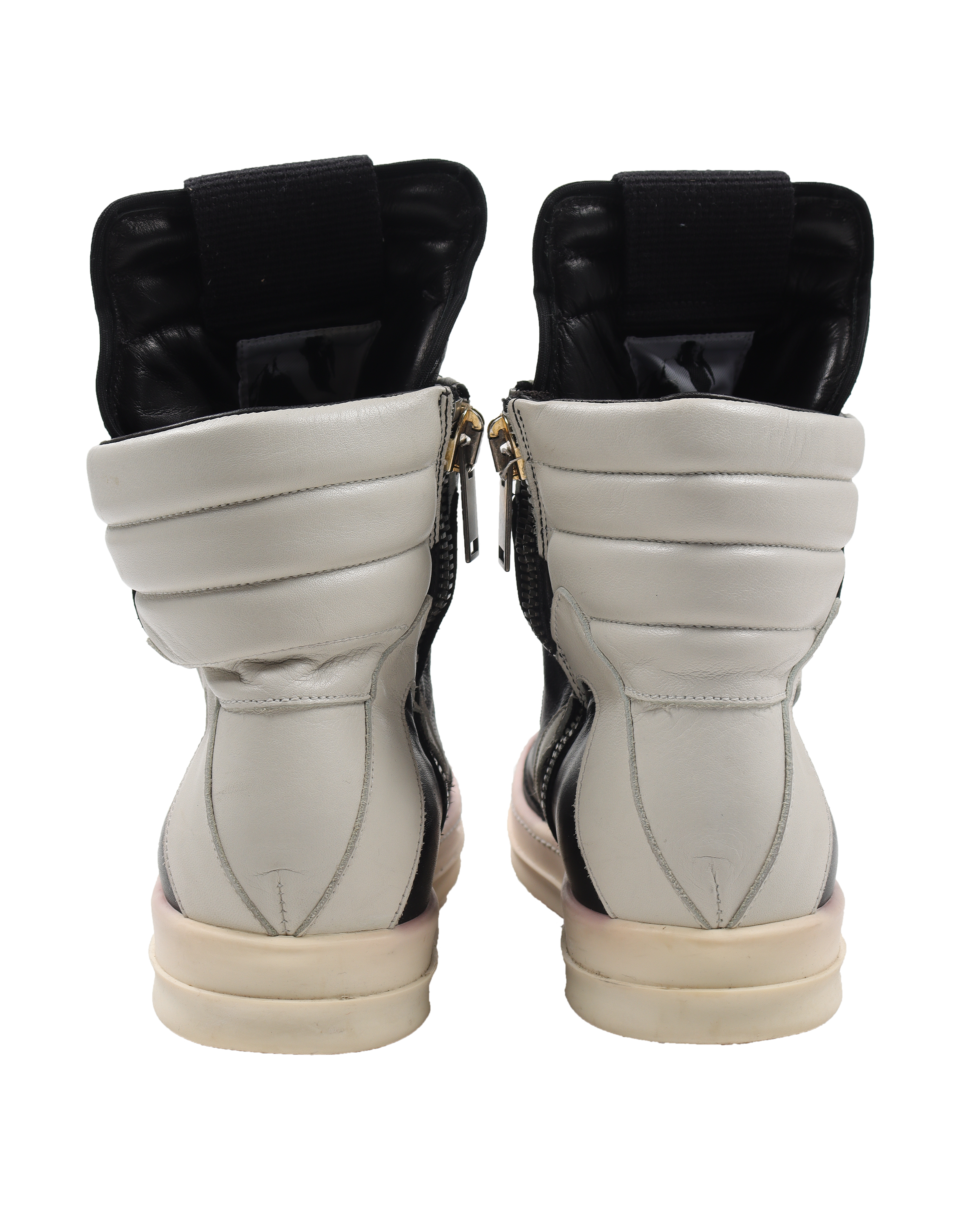 Black & Off-White Geobasket High Sneakers