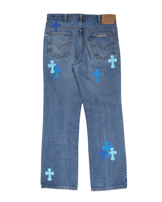 LEVI'S MULTICOLOR CROSS PATCH DENIM