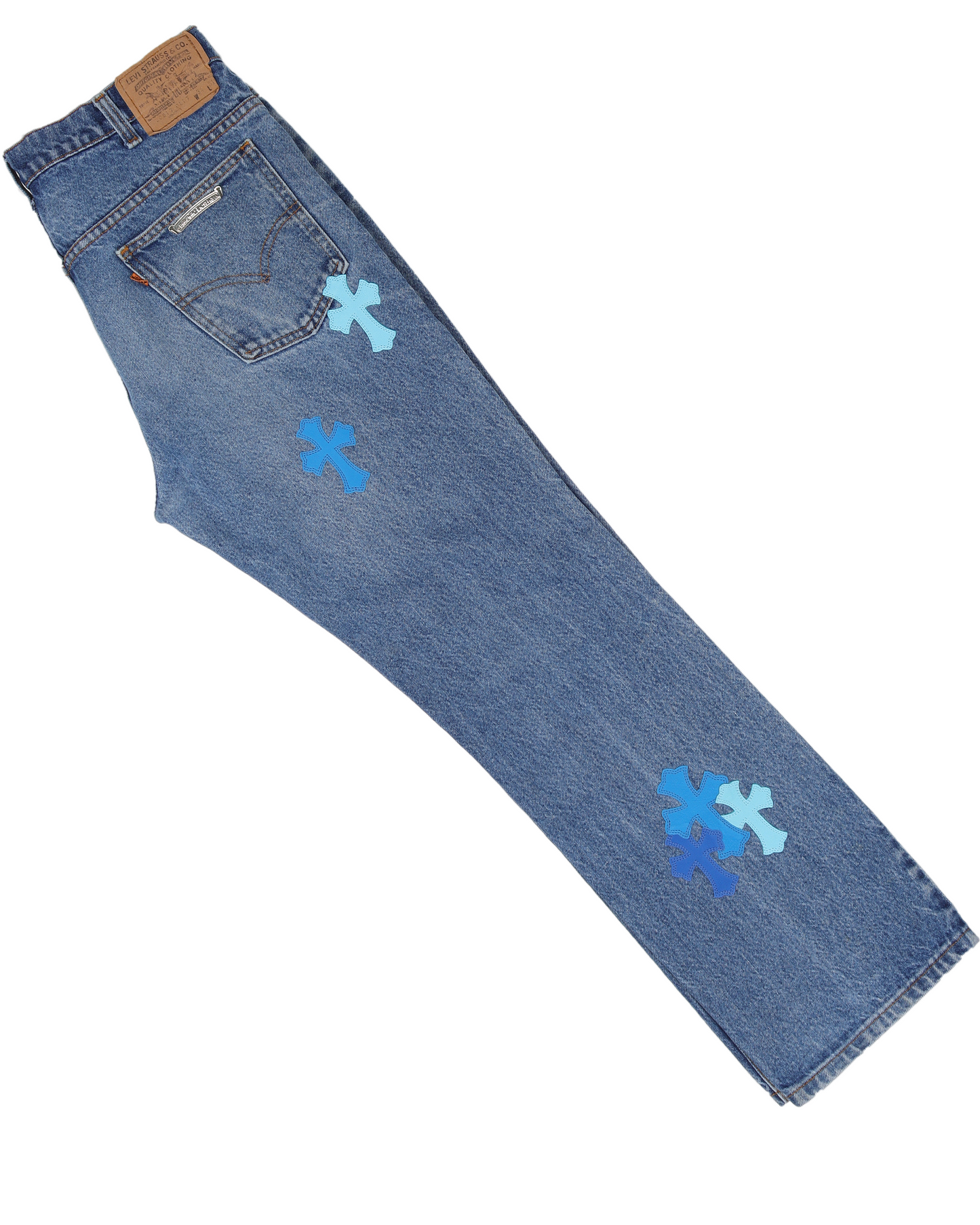 LEVI'S MULTICOLOR CROSS PATCH DENIM