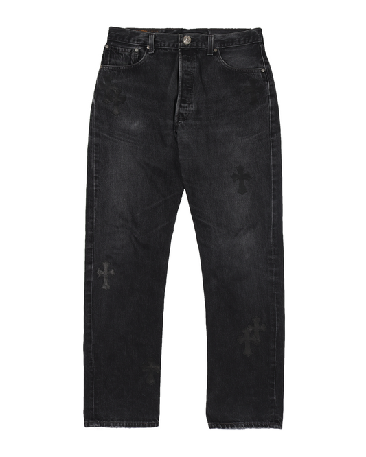 Black Patch Denim