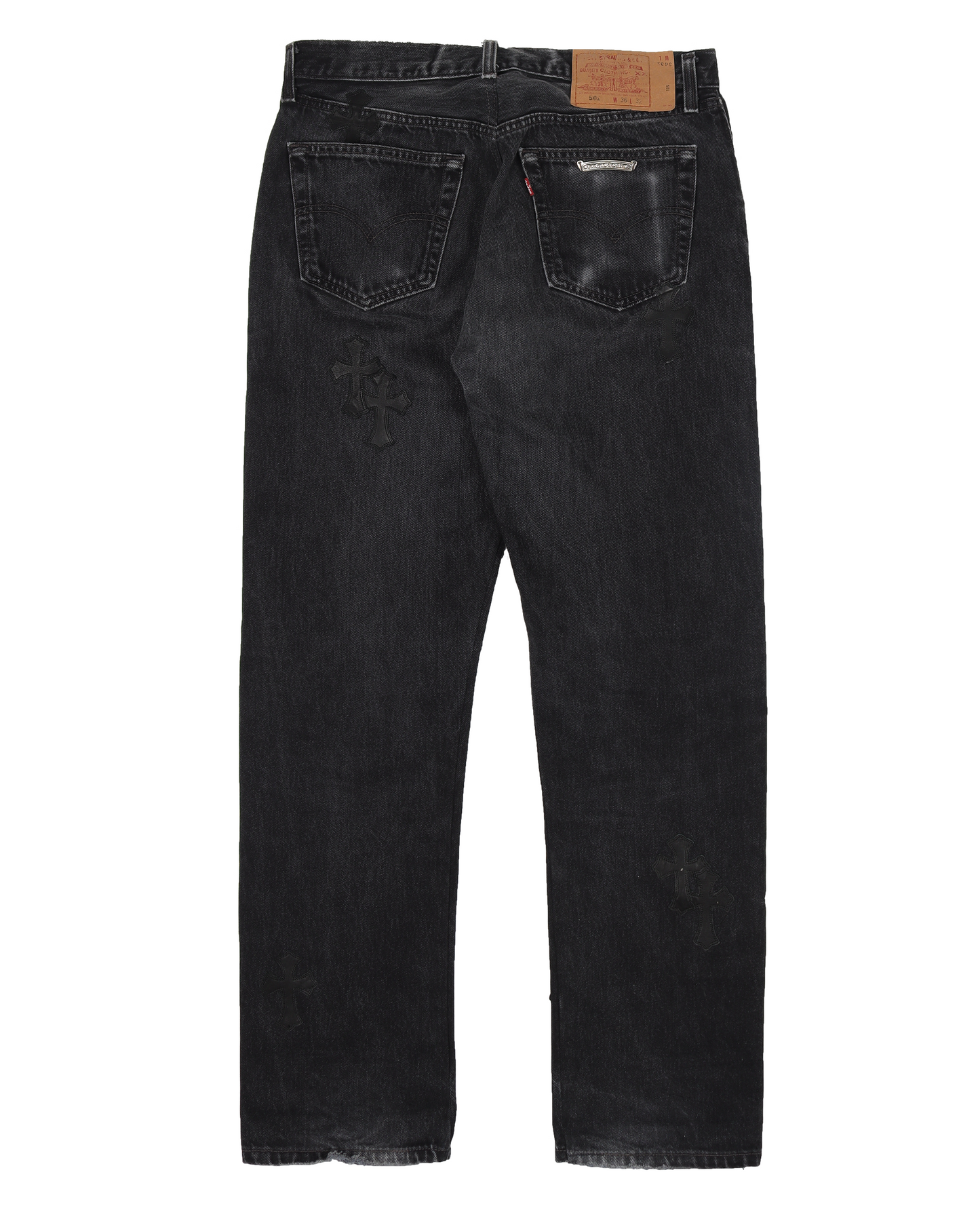 Black Patch Denim