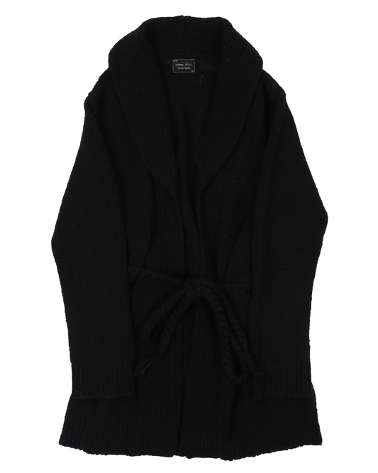 AW03 "Touch Me I'm Sick" Belted Wool Cardigan Sweater