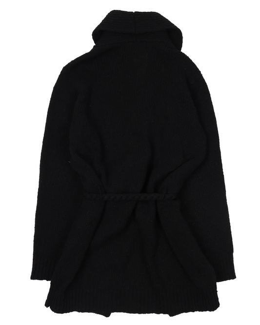 AW03 "Touch Me I'm Sick" Belted Wool Cardigan Sweater