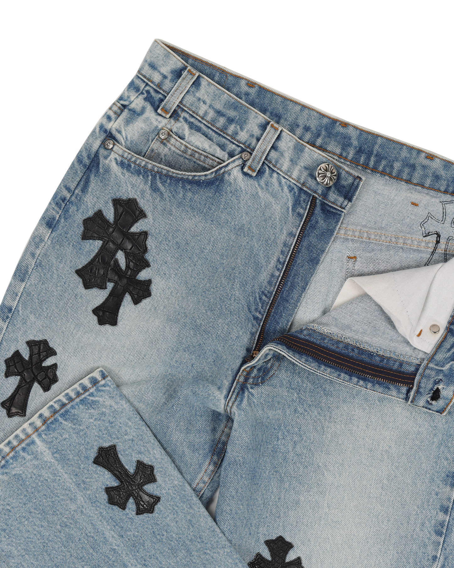 Levi's Alligator Black Cross Patch Denim