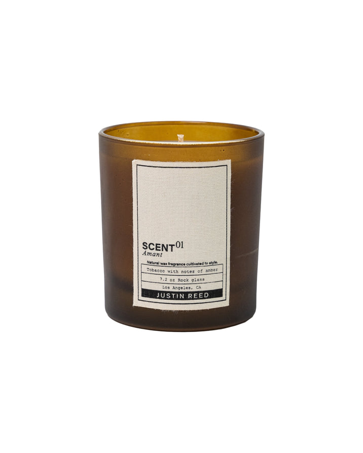 JR-00 "Amant" Tobacco and amber infused Candle