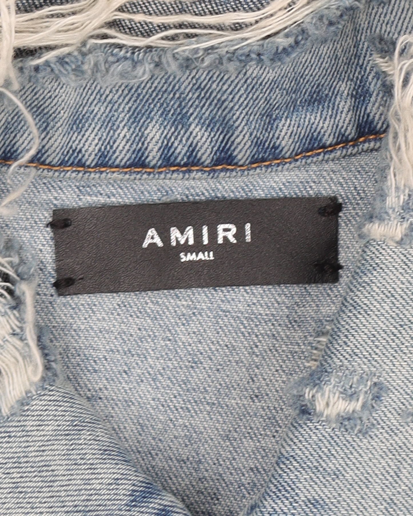 Distressed Van Halen Patched Denim Jacket