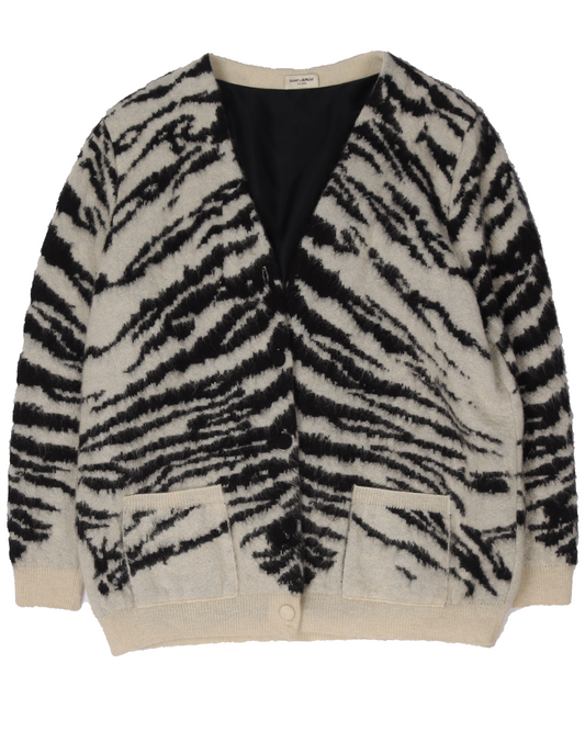 Zebra Jacquard Cardigan