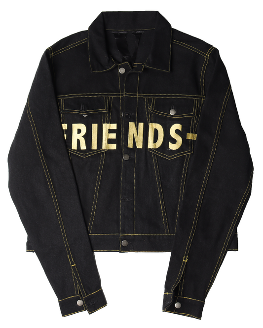 FRIENDS Embroidered Denim Jacket