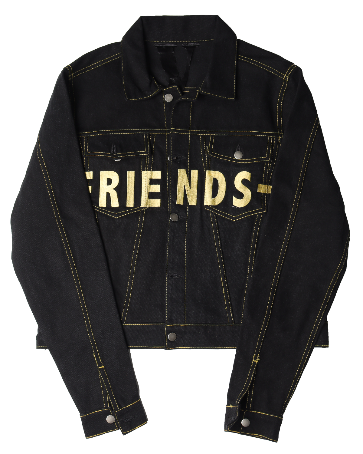 FRIENDS Embroidered Denim Jacket