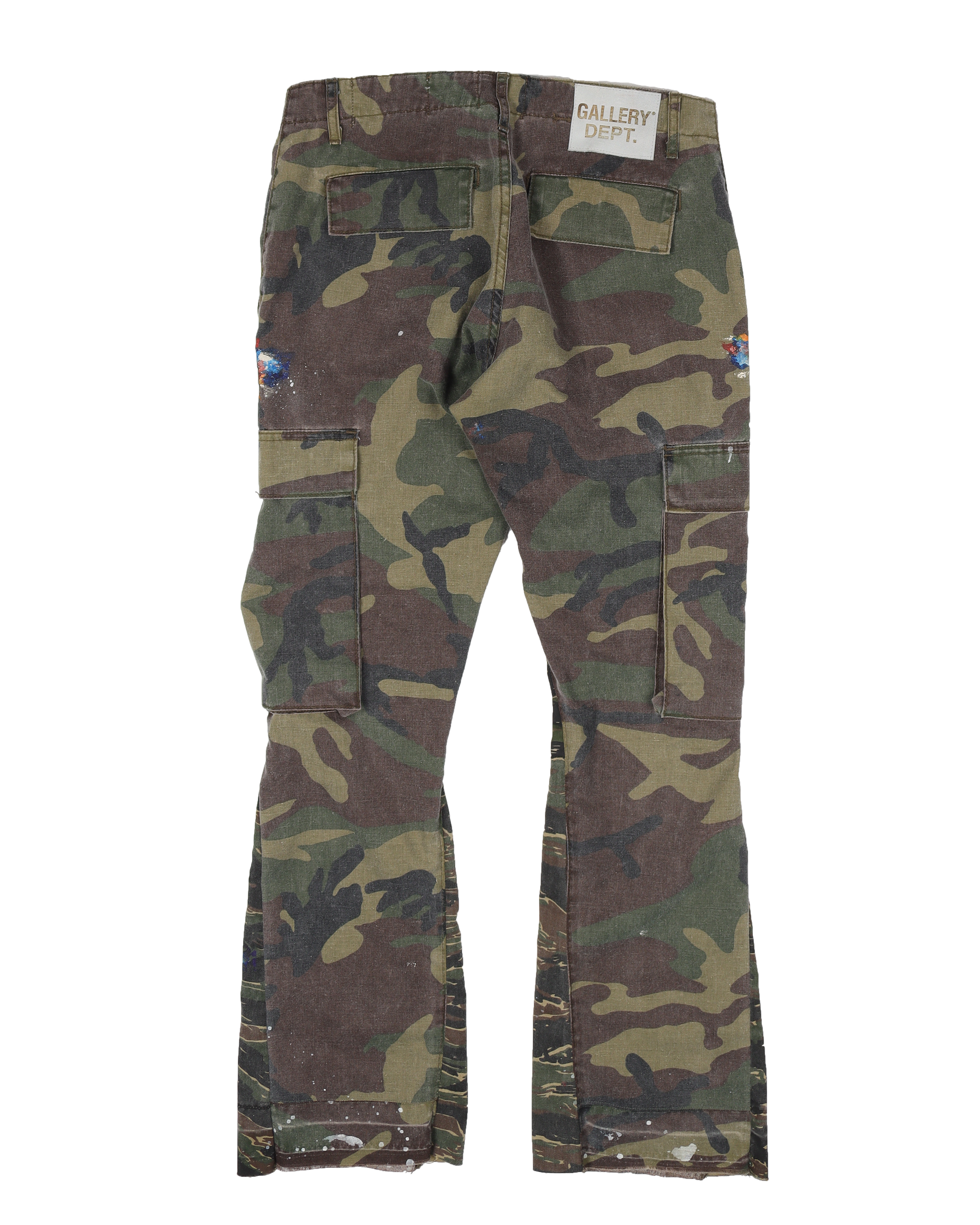 "LA Flare" Camouflage Print Trousers