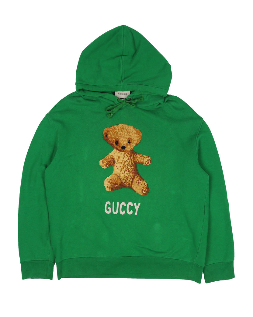 anden fast Kollegium Gucci "Guccy" Teddy Bear Hoodie