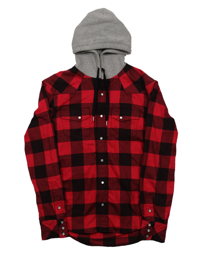 N(N) Hooded Flannel "Welcome to the Shadows"