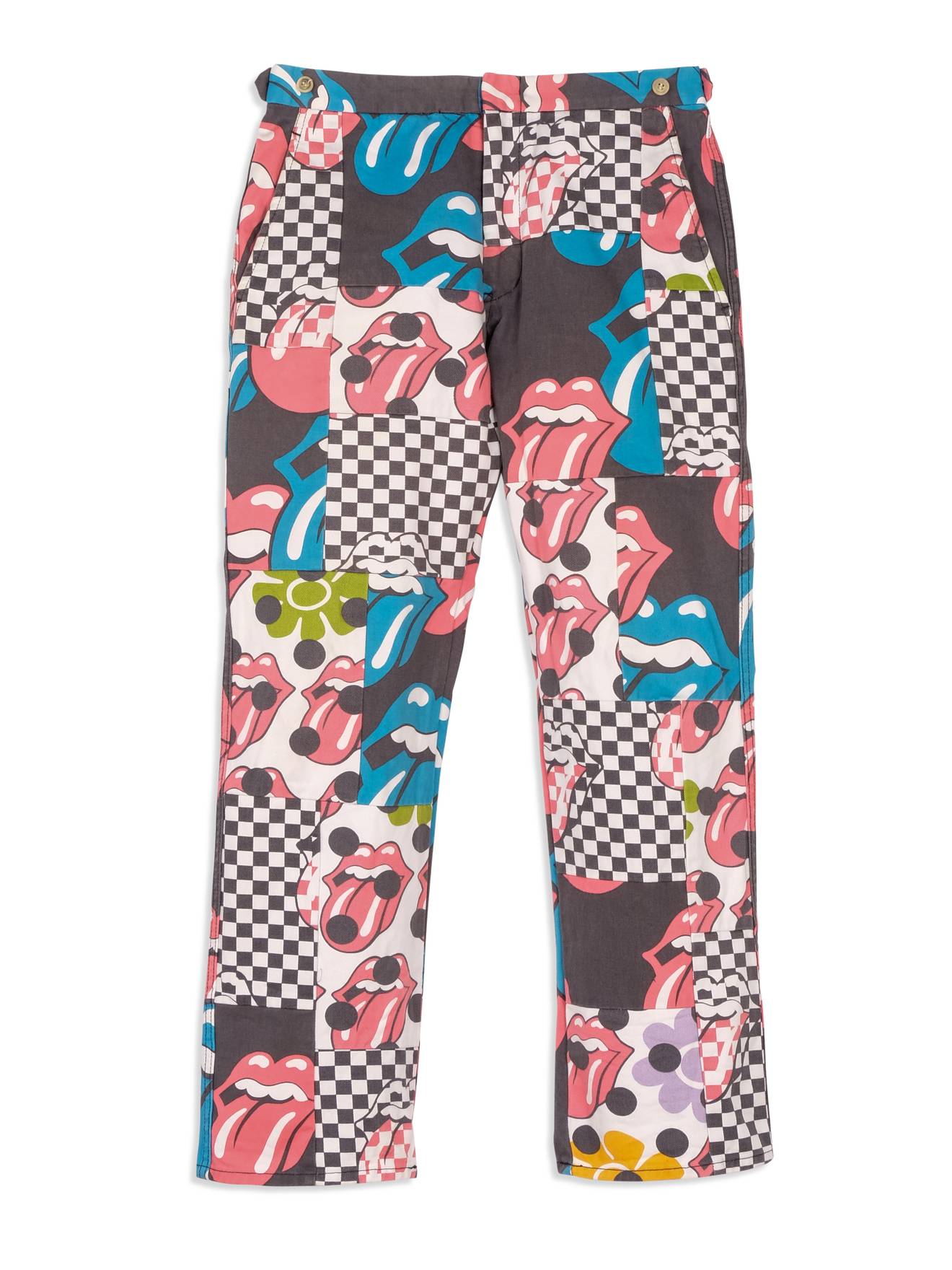 Homme Plus Rolling Stone Patchwork Pants