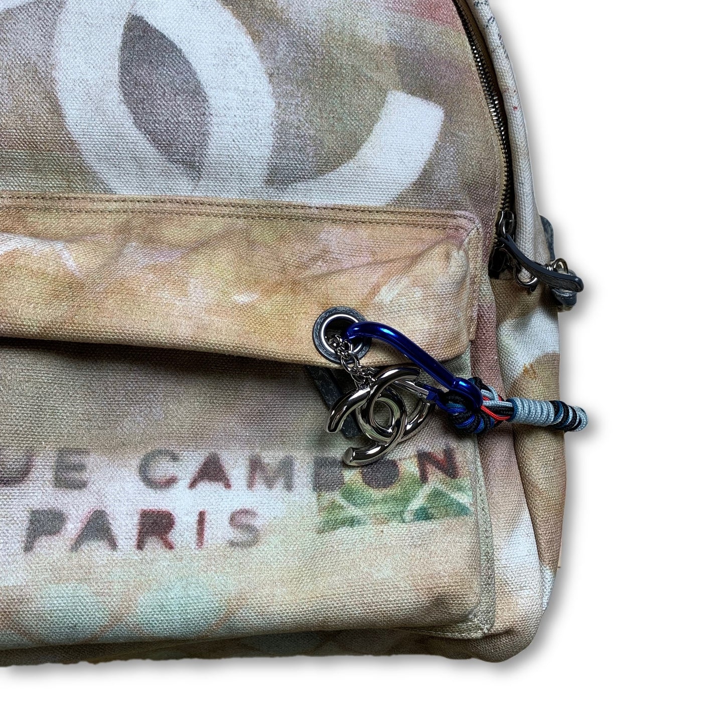Graffiti Printed Canvas Backpack