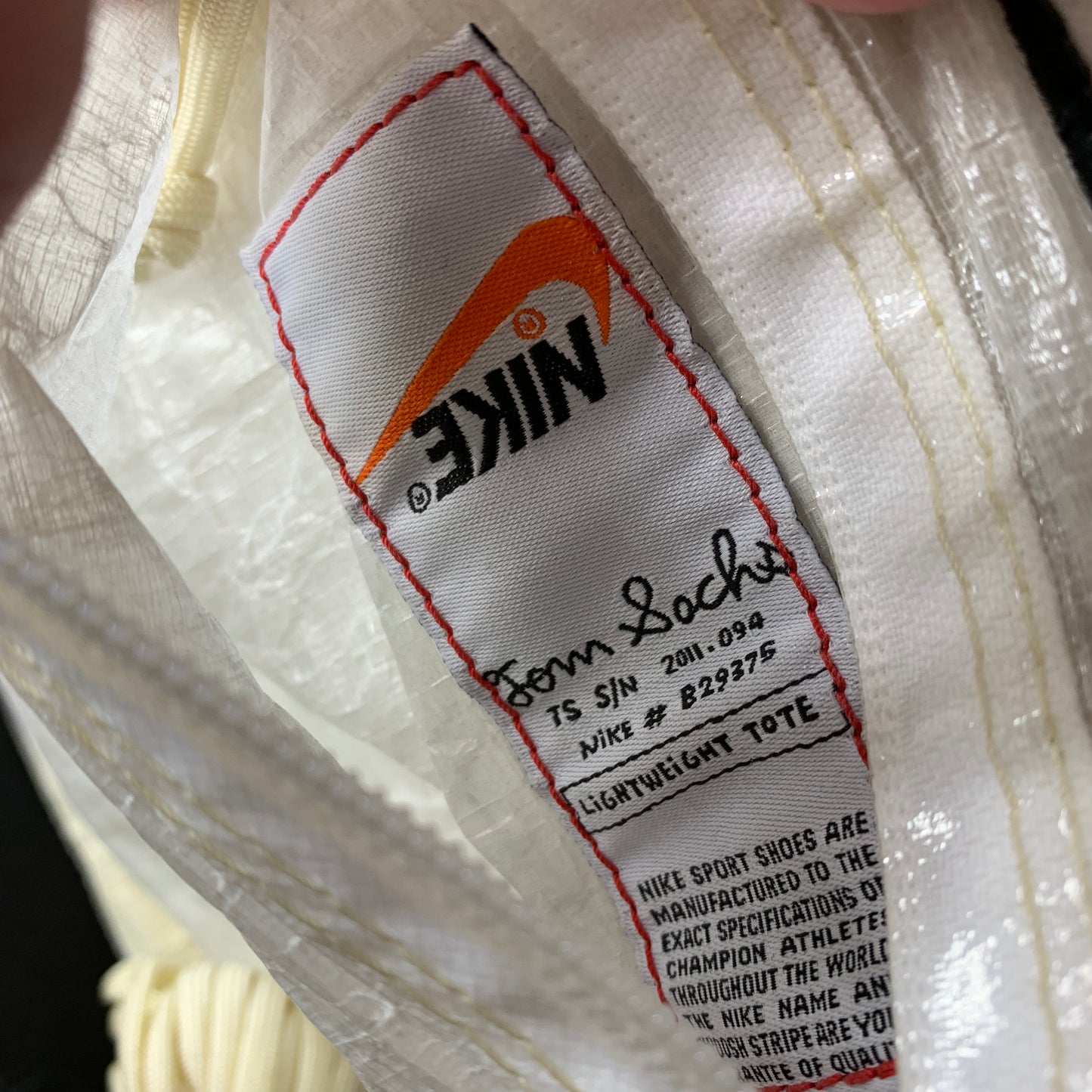 Tom Sachs Nike NIKECraft NASA Lightweight Tote & Backpack