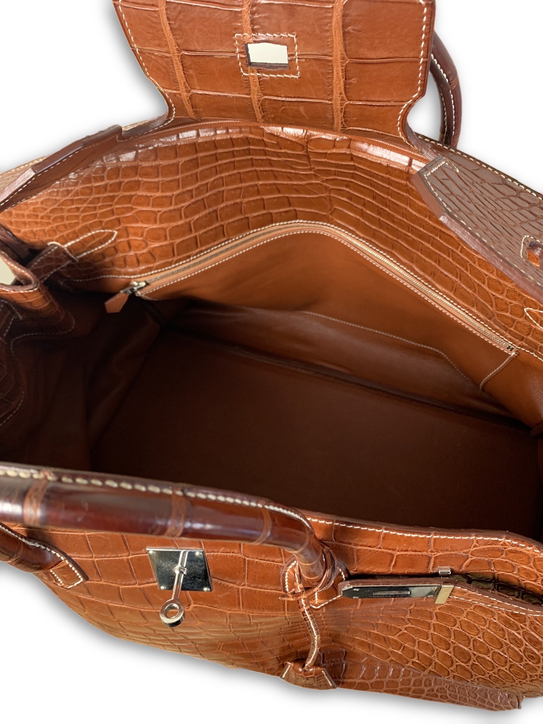 Hermes Birkin 50cm Brown Clemence Palladium Hardware Tote Handbag DOLSORXDE 144020004797