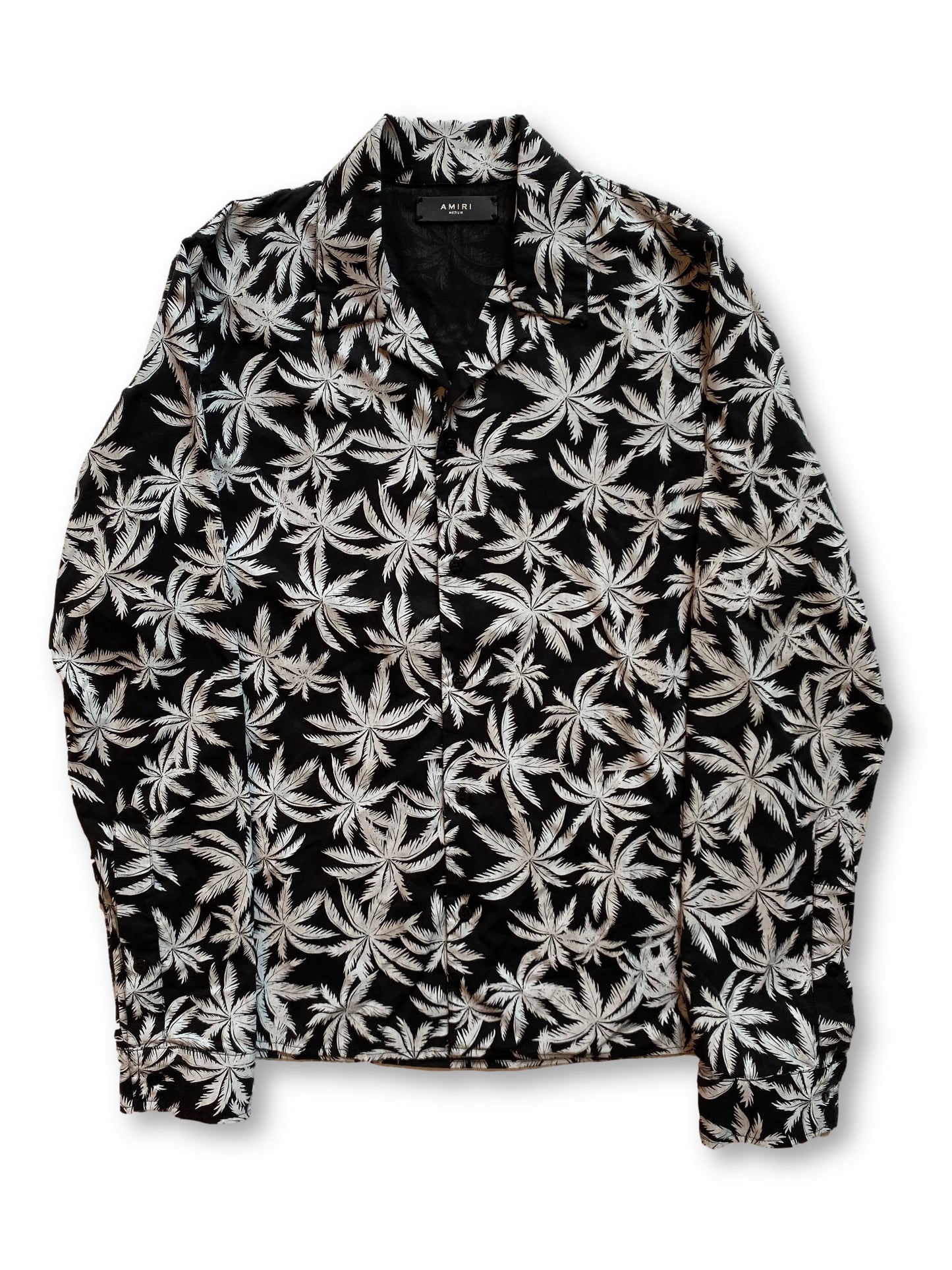 Palm Tree Print Tencel Shirt
