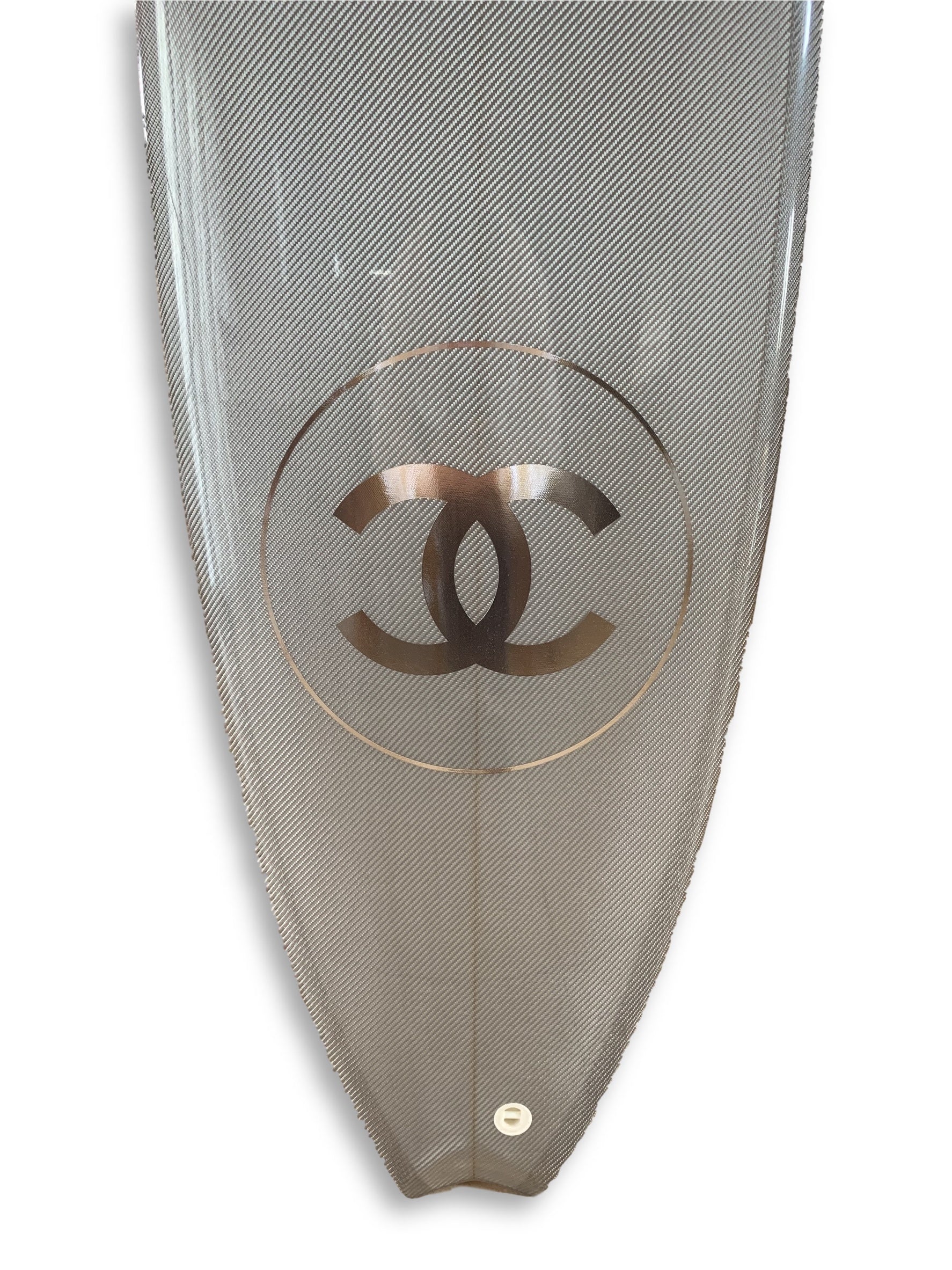 Chanel x Philippe Barland Limited Edition Silver/Chrome Carbon Surfboard