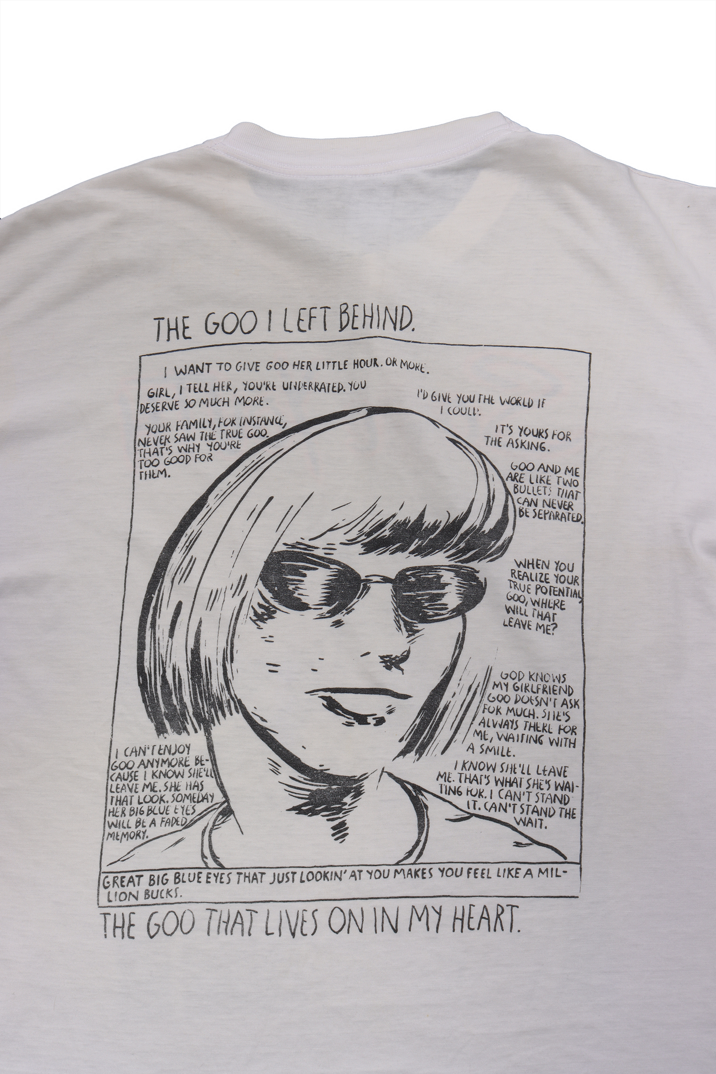 Sonic Youth 1991 "In GOO" T-Shirt by Raymond Pettibon