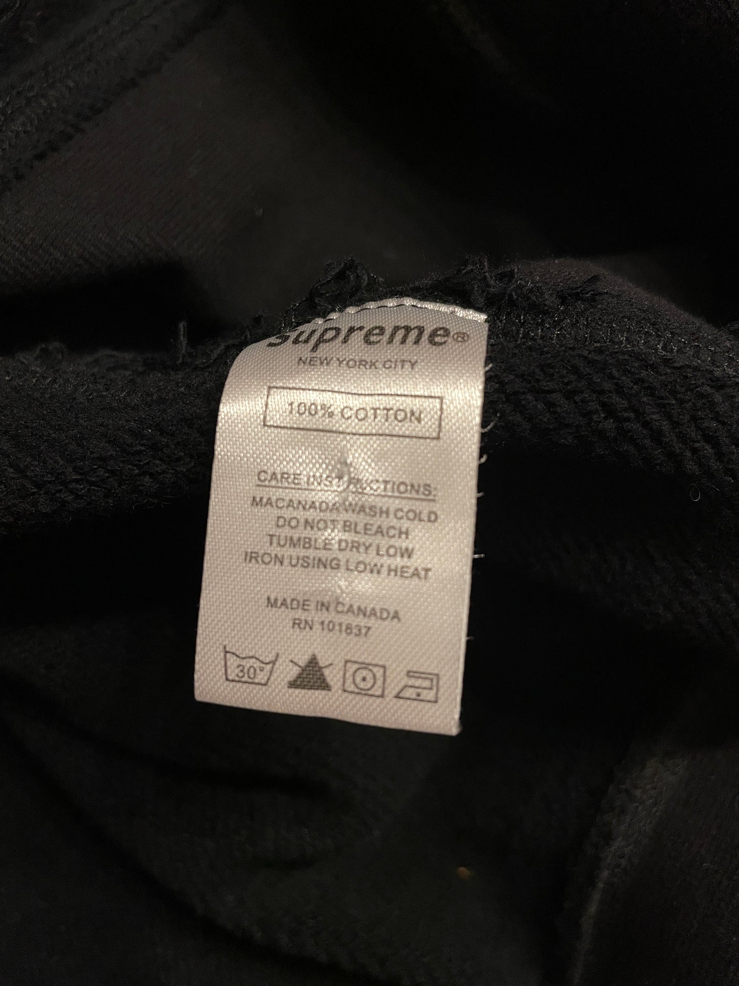 FW16 Black Box Logo Hoodie