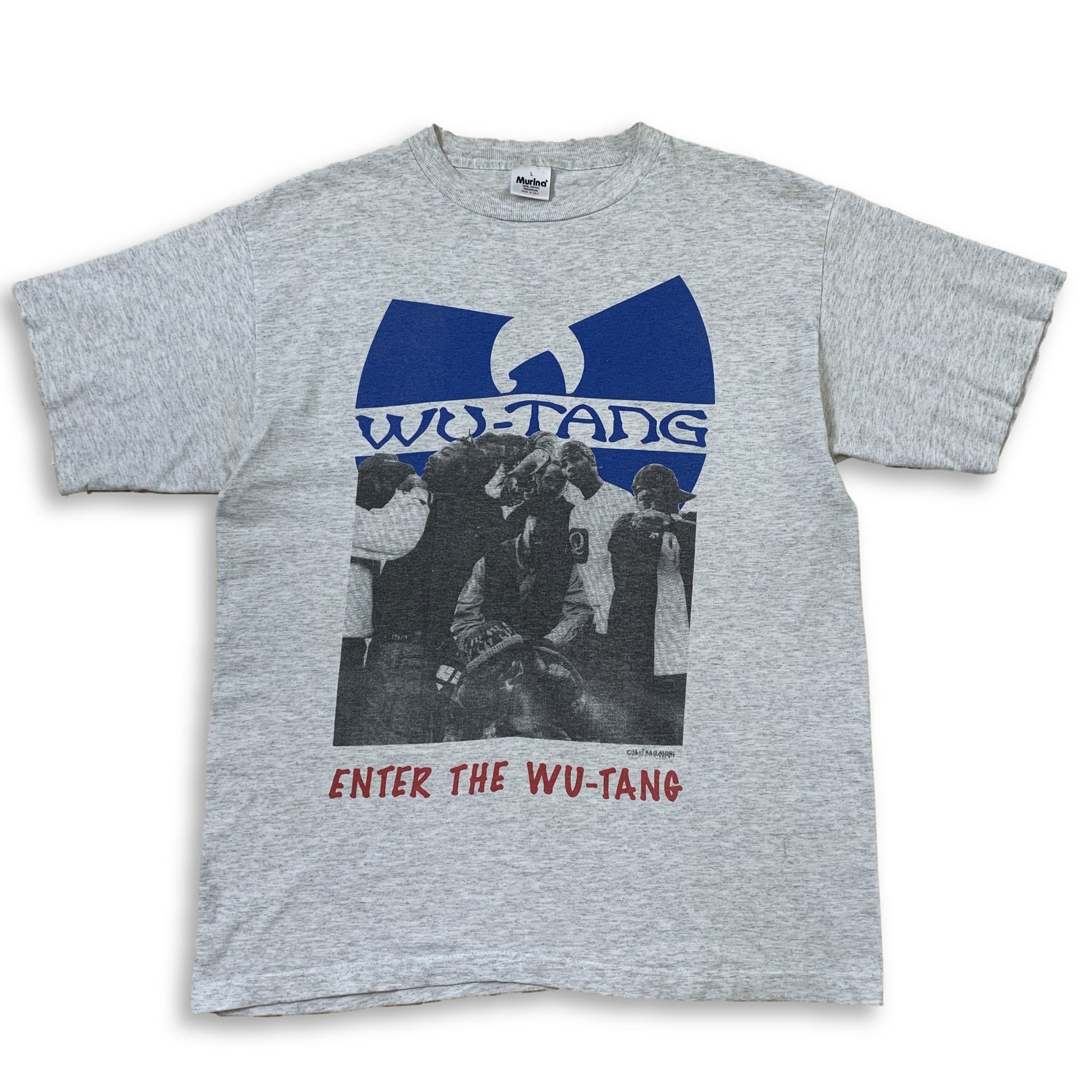 Vintage WU-TANG "C.R.E.A.M" T-Shirt - Grey - Size L