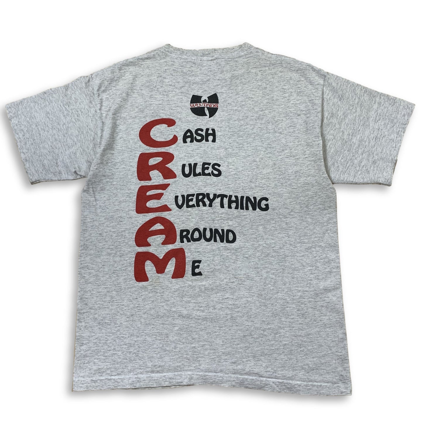 Vintage WU-TANG "C.R.E.A.M" T-Shirt - Grey - Size L