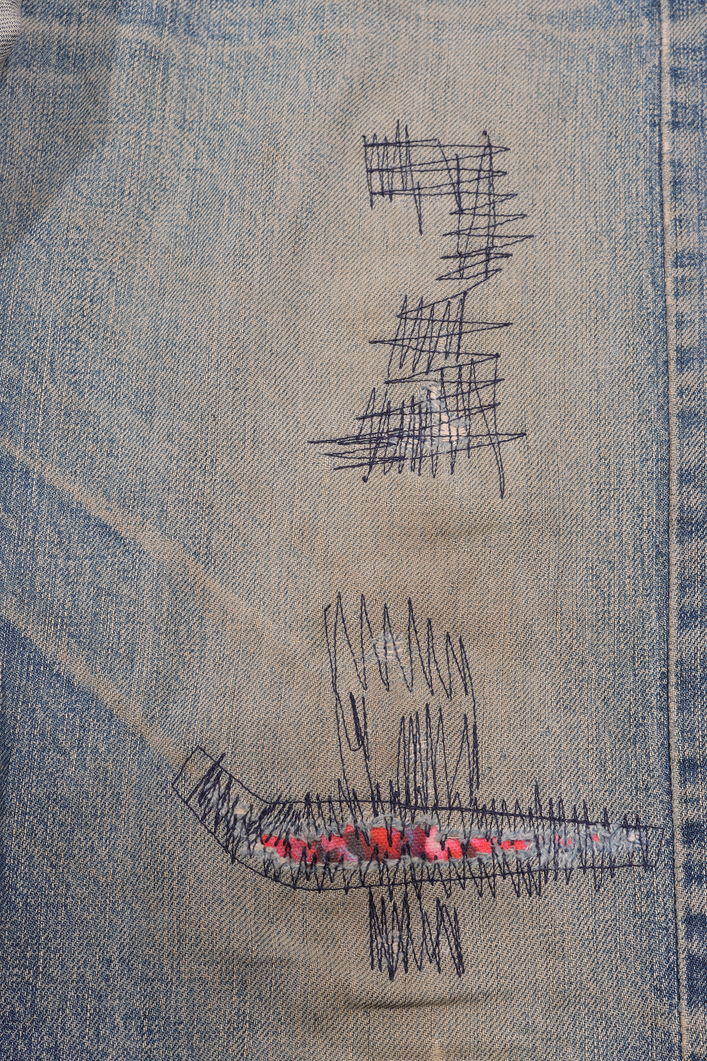 Levi's 502XX Japanese Repair Denim