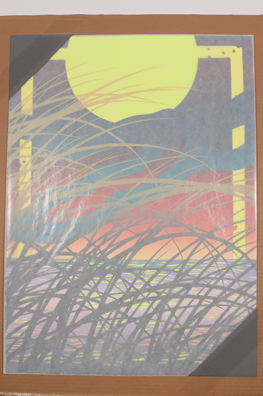 Beach Monoprints No.4