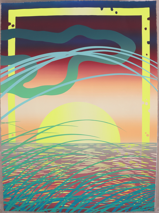 Beach Monoprint (#16)